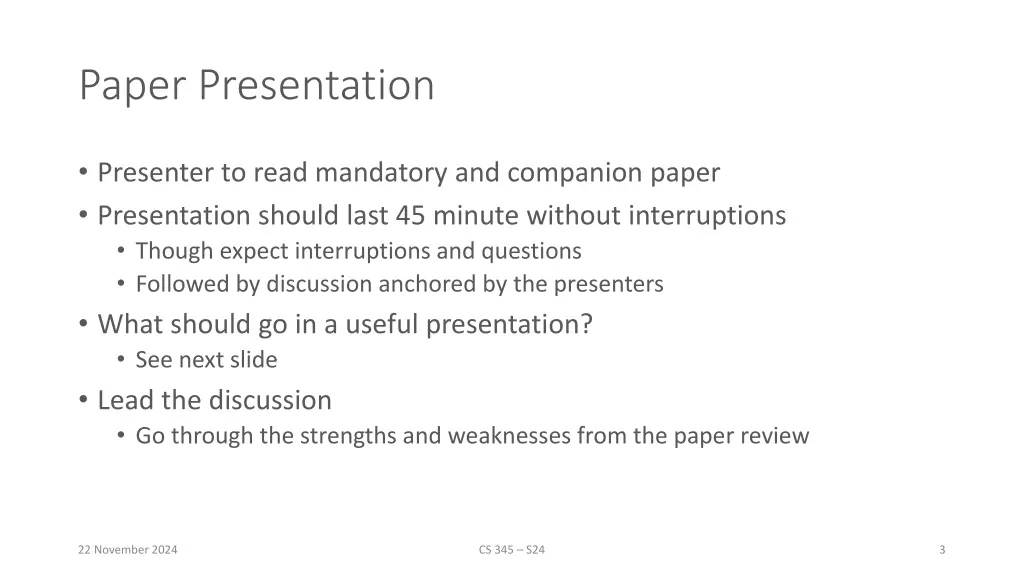 paper presentation