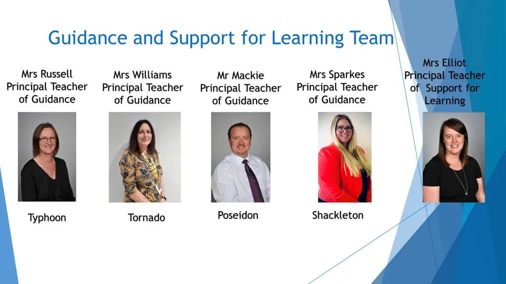 guidance and support for learning team