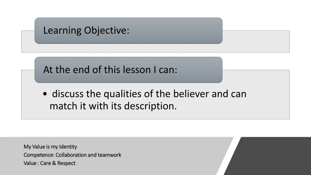 learning objective