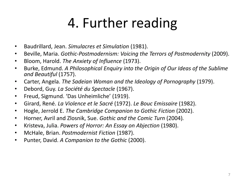 4 further reading