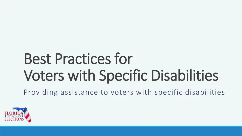 best practices for best practices for voters with