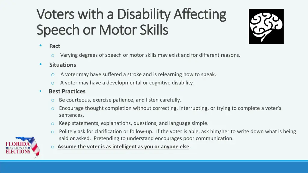 voters with a disability affecting voters with