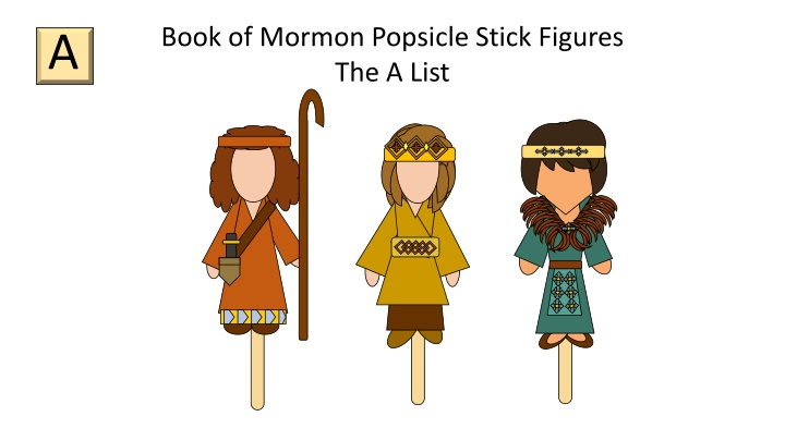 book of mormon popsicle stick figures the a list