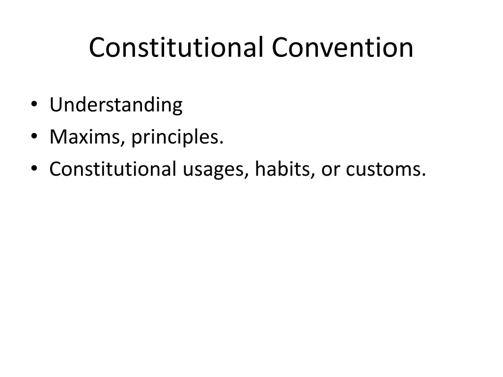 constitutional convention