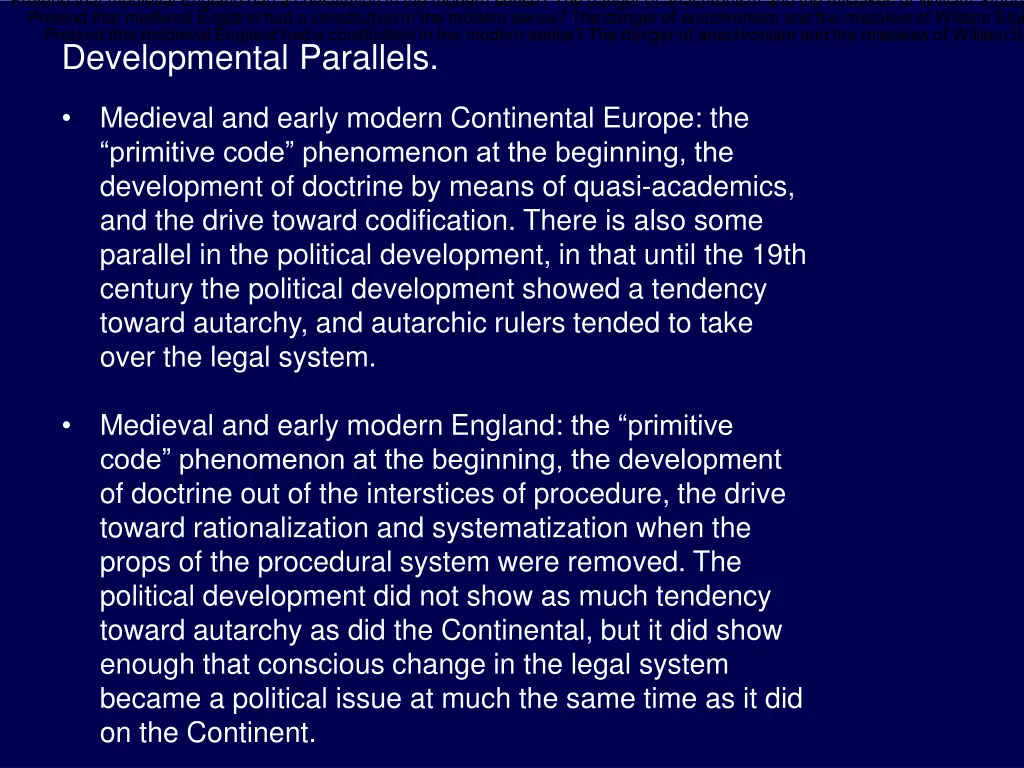 pretend that medieval england had a constitution