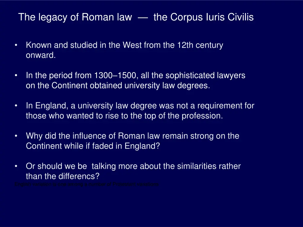 the legacy of roman law the corpus iuris civilis