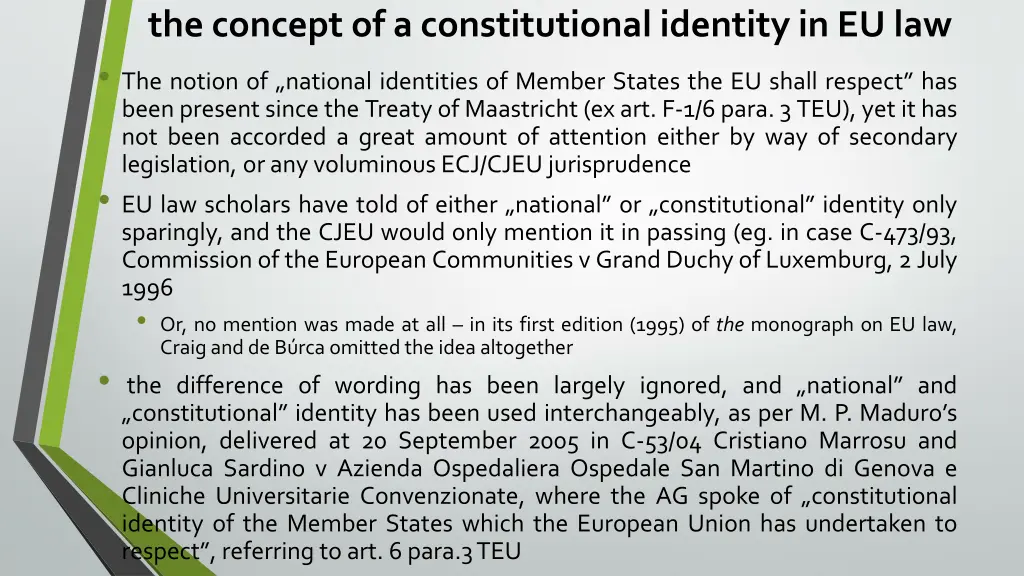 the concept of a constitutional identity