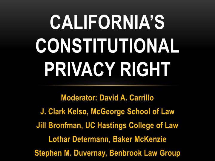 california s constitutional privacy right