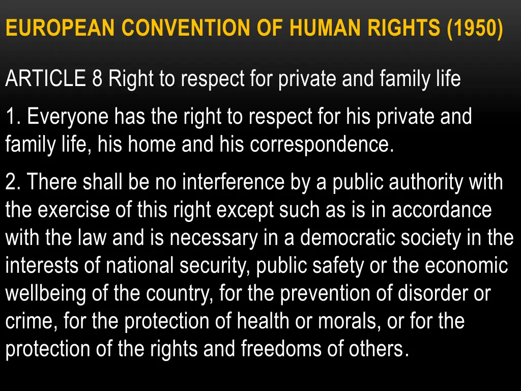 european convention of human rights 1950