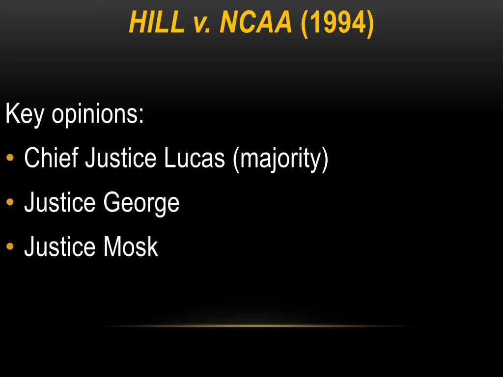 hill v ncaa 1994