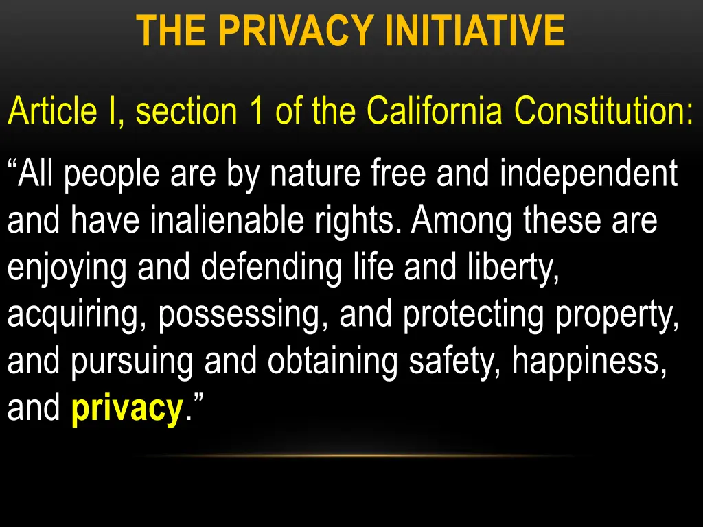 the privacy initiative 1