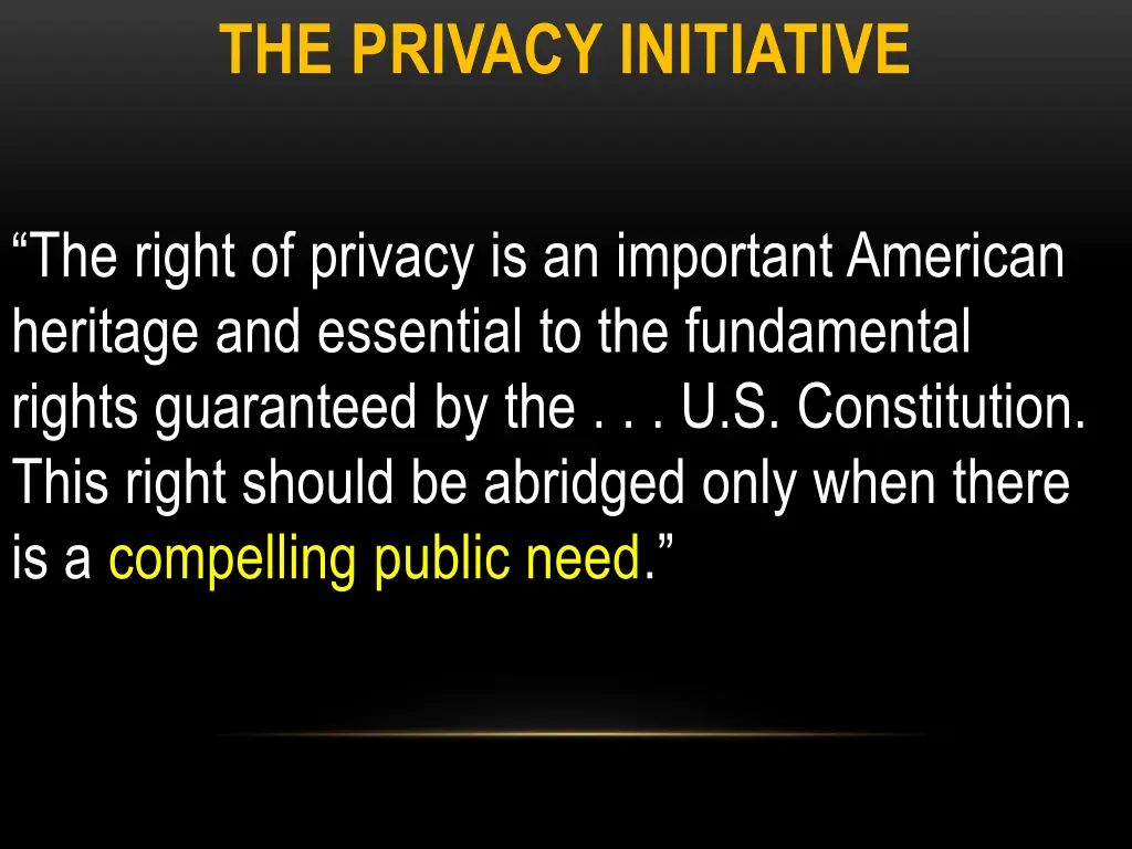 the privacy initiative 2