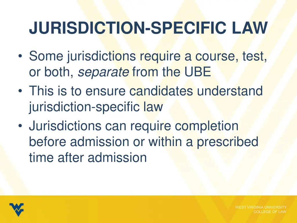 jurisdiction specific law