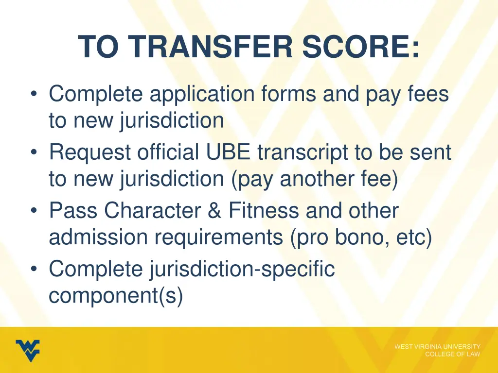 to transfer score