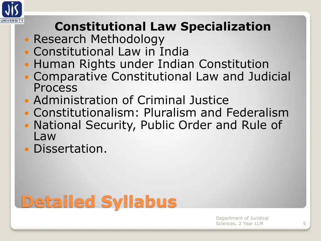 constitutional law specialization research