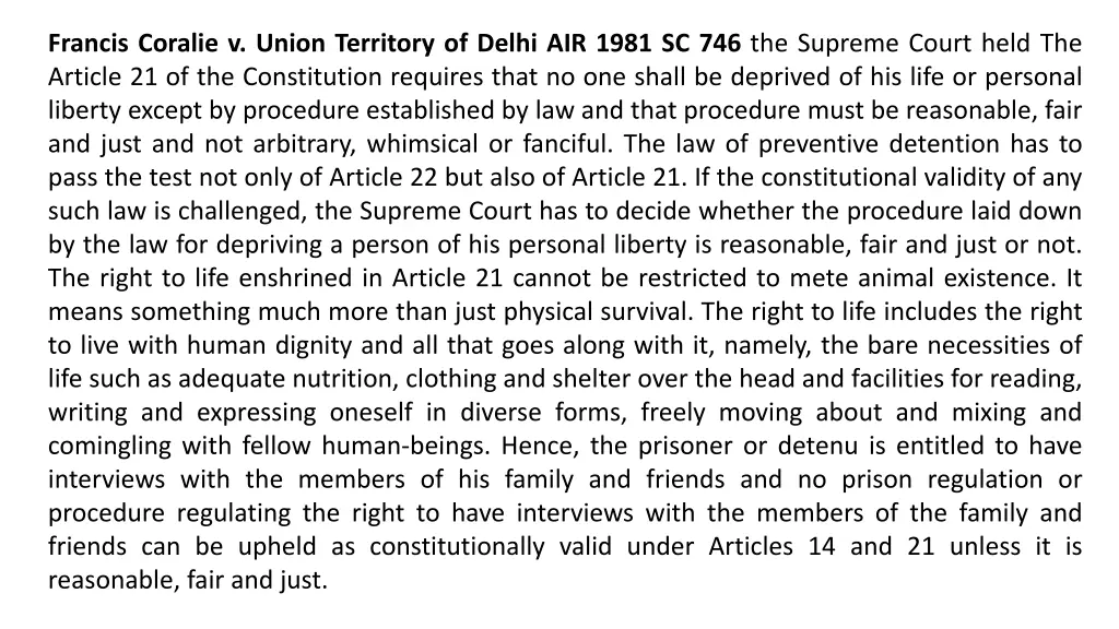 francis coralie v union territory of delhi