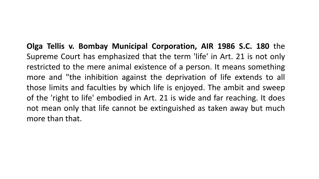 olga tellis v bombay municipal corporation