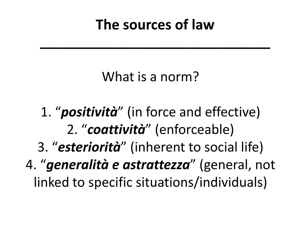 the sources of law 1