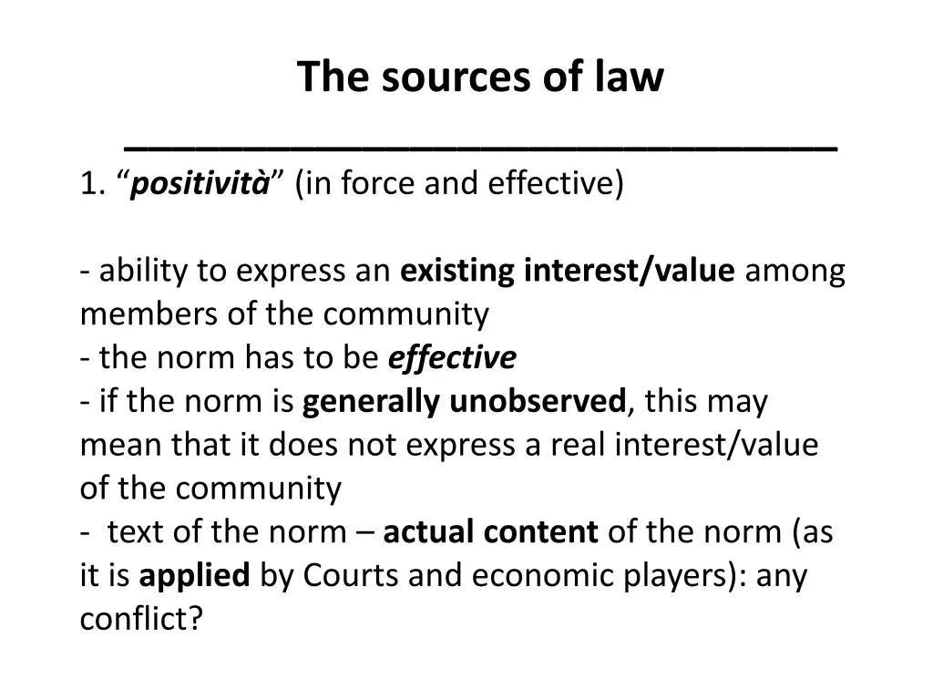 the sources of law 2