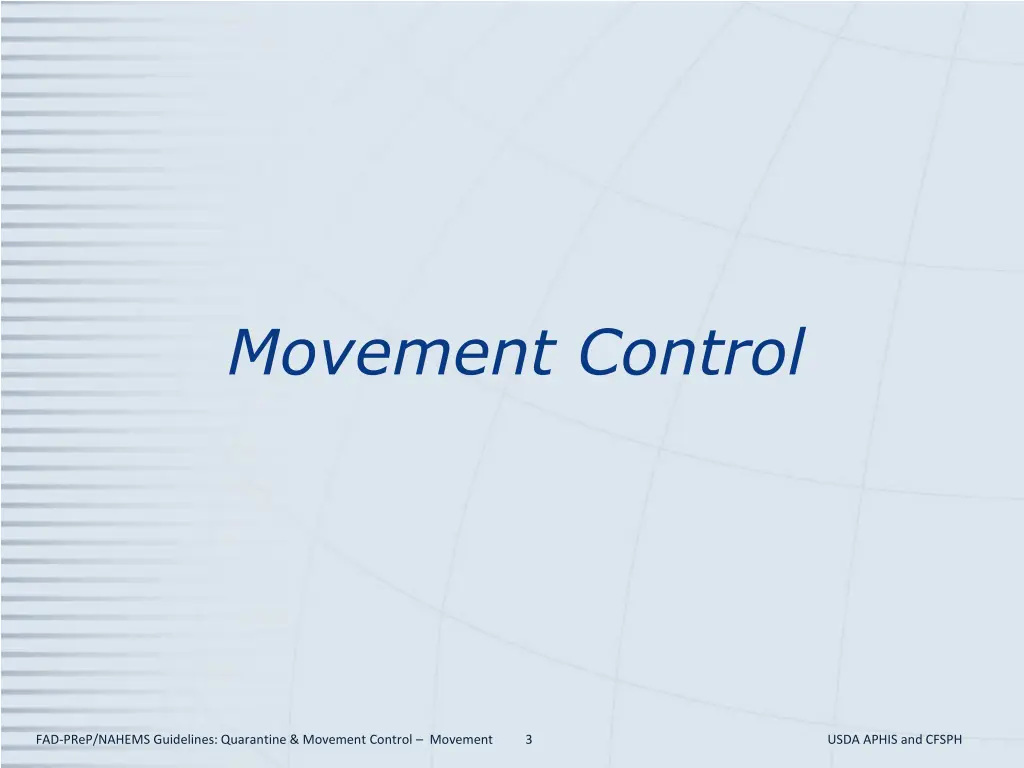 movement control