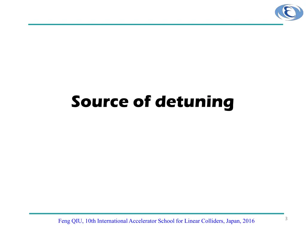 source of detuning