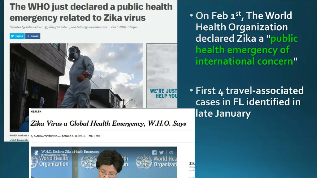 on feb 1 st the world health organization