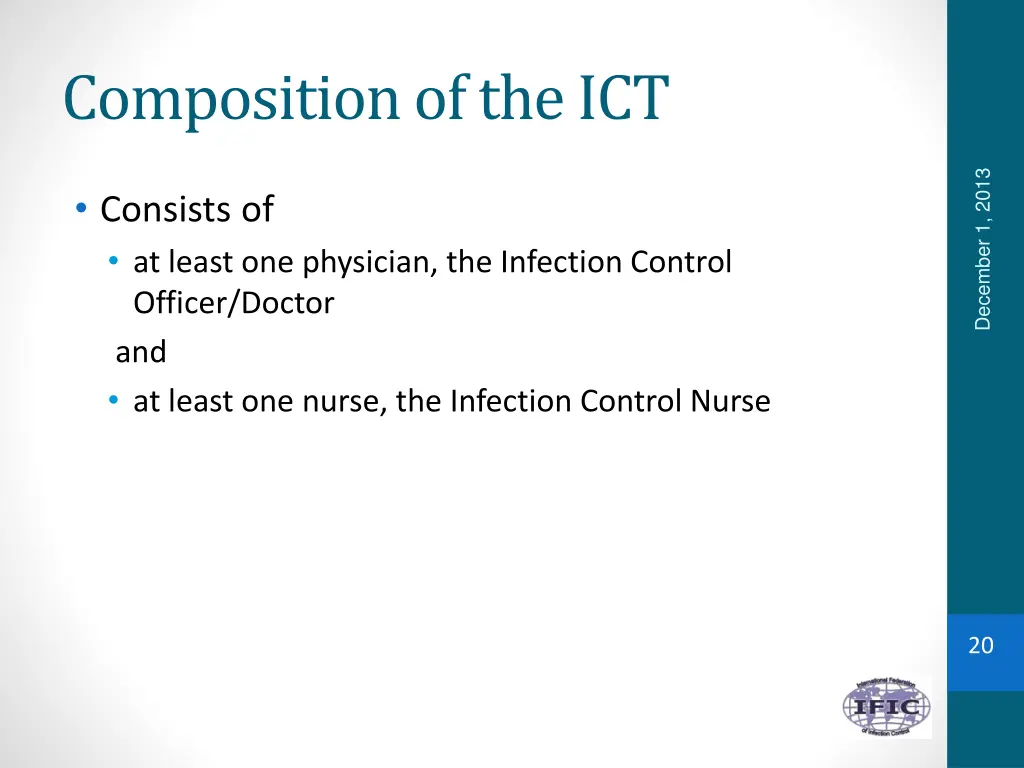 composition of the ict