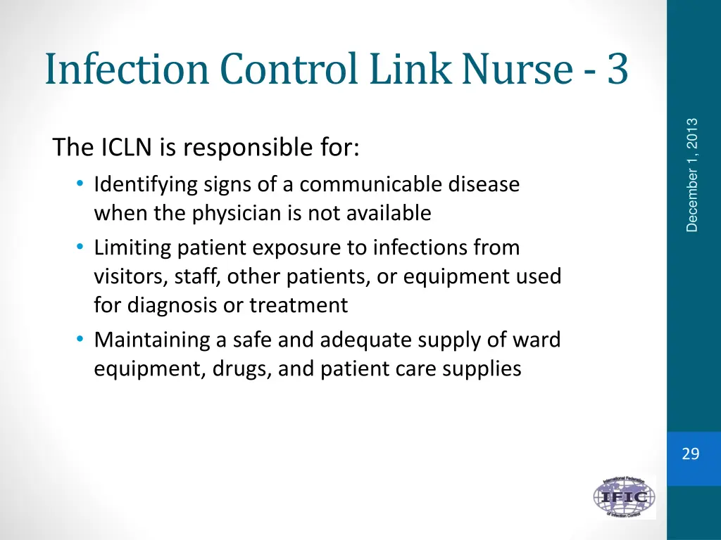 infection control link nurse 3