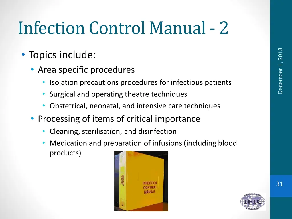 infection control manual 2