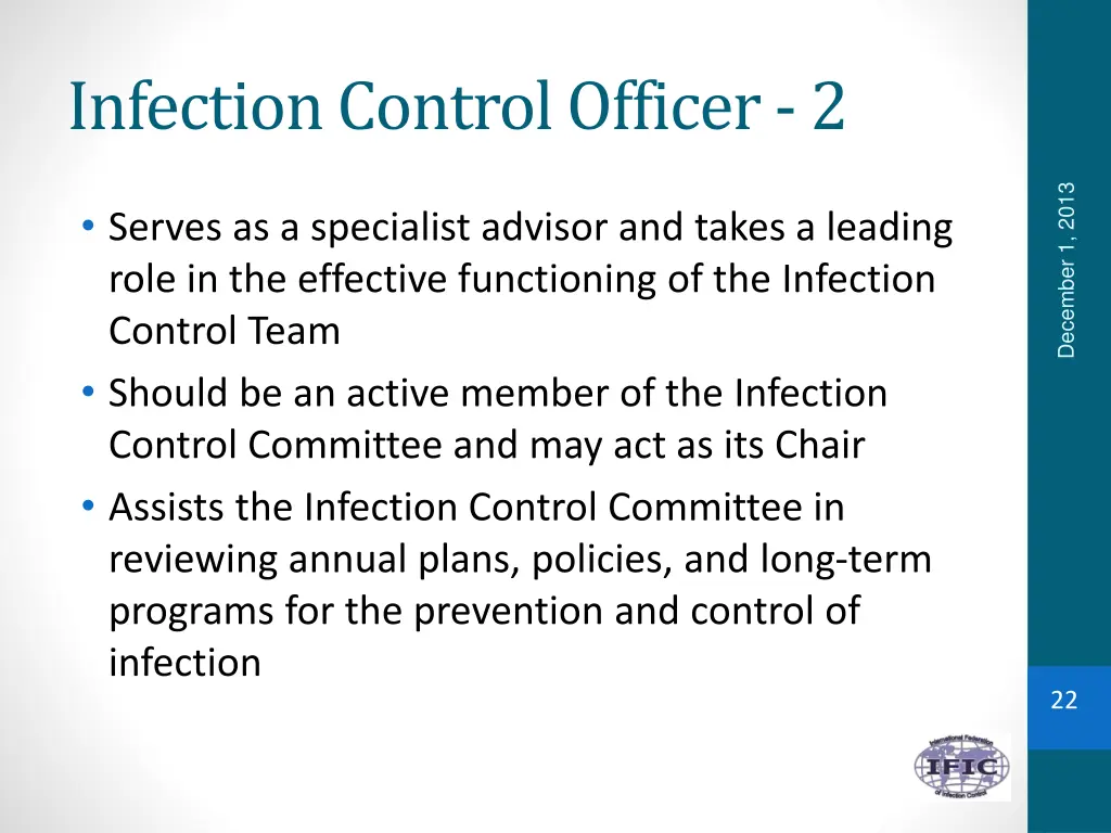 infection control officer 2