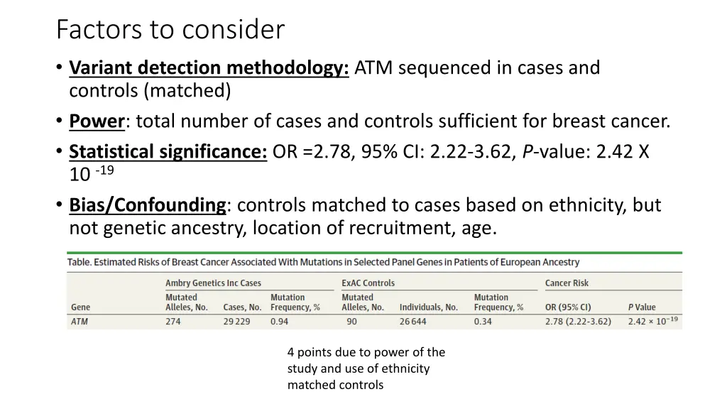 factors to consider variant detection methodology