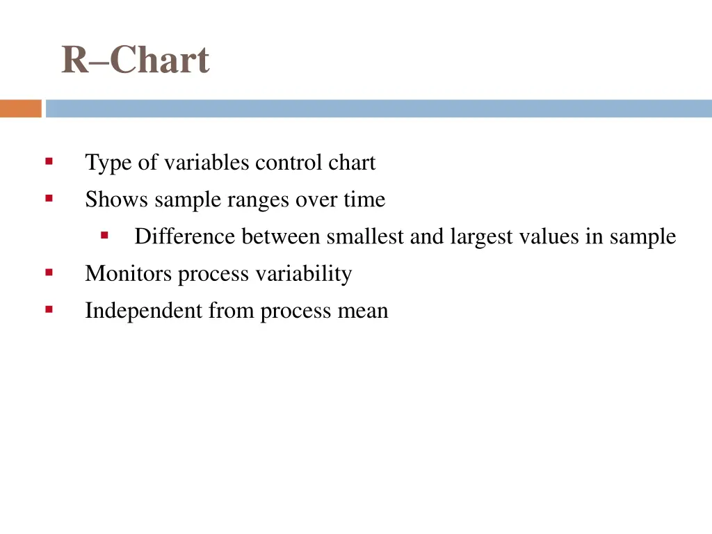 r chart