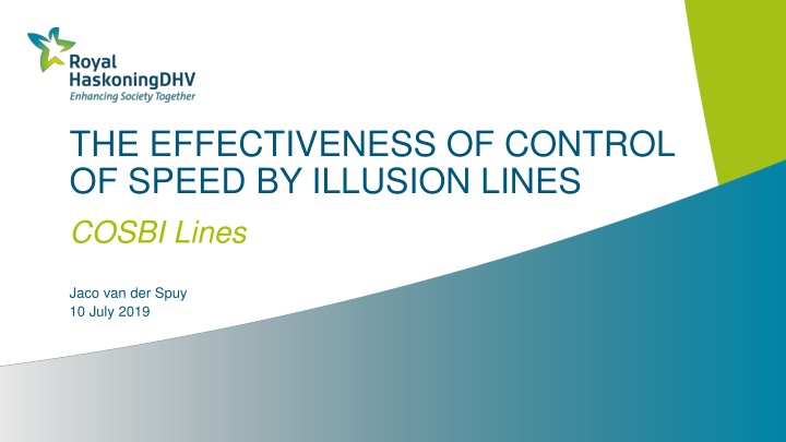 the effectiveness of control of speed by illusion