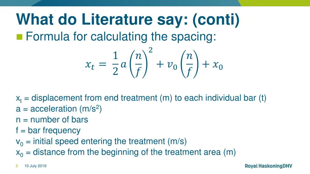 what do literature say conti formula