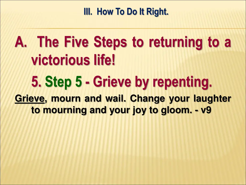 iii how to do it right 9