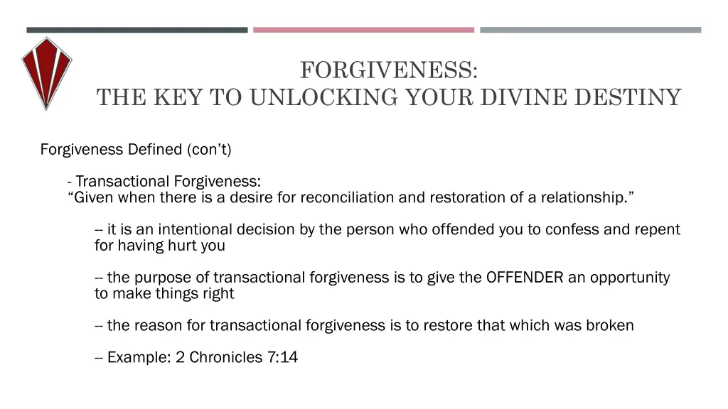 forgiveness 13