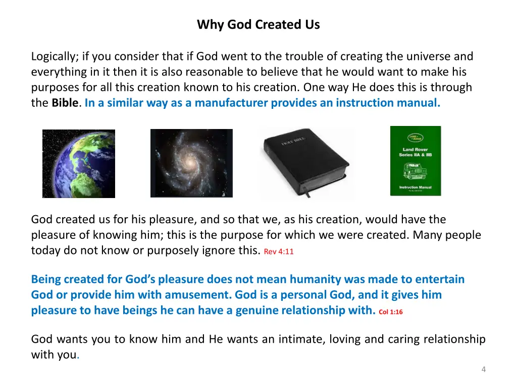 why god created us