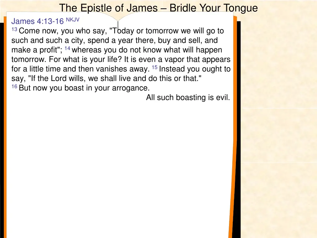 the epistle of james bridle your tongue 16