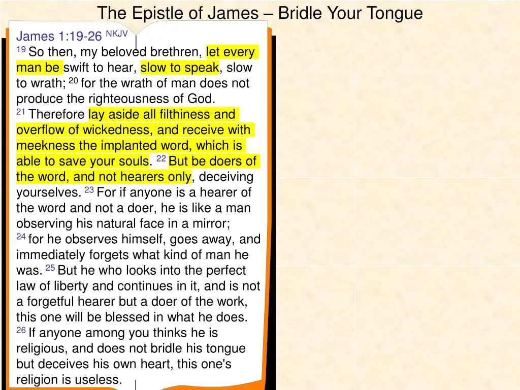 the epistle of james bridle your tongue 2