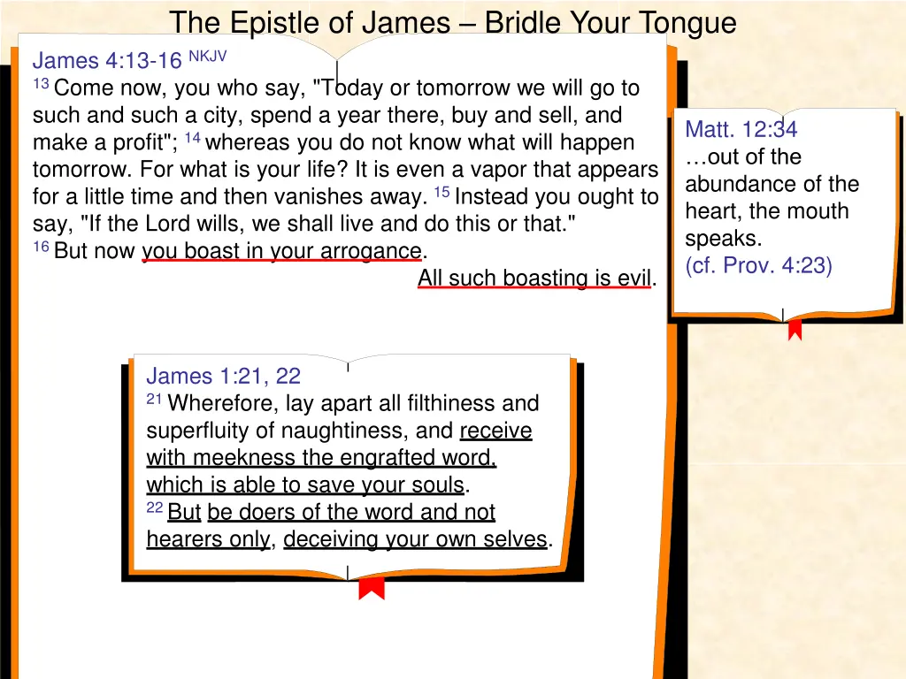 the epistle of james bridle your tongue 20