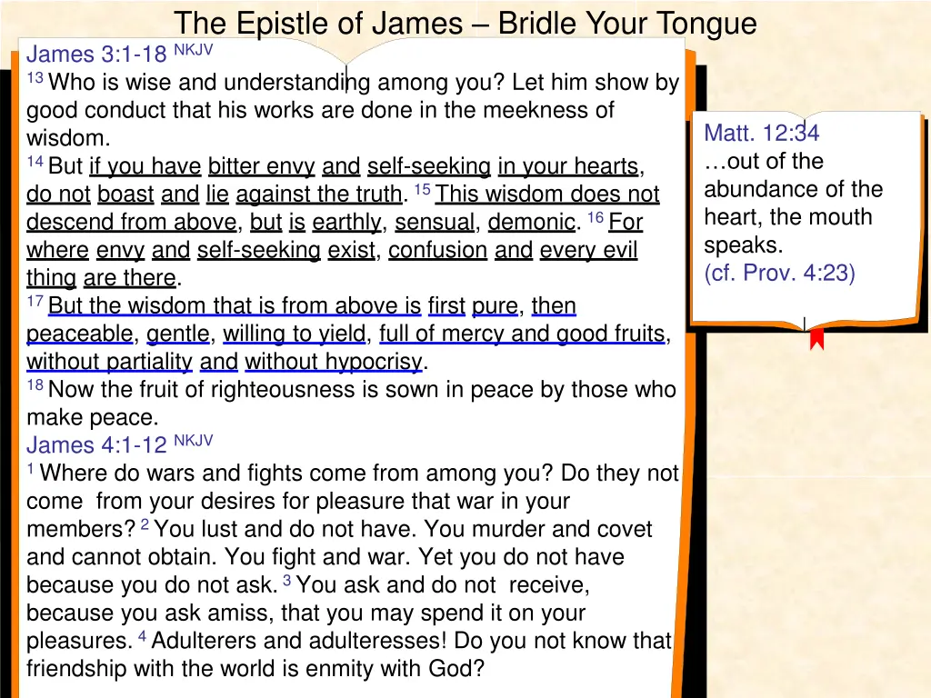 the epistle of james bridle your tongue 9