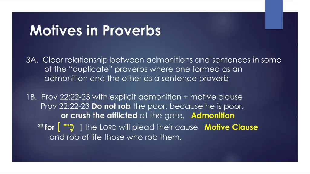 motives in proverbs 5