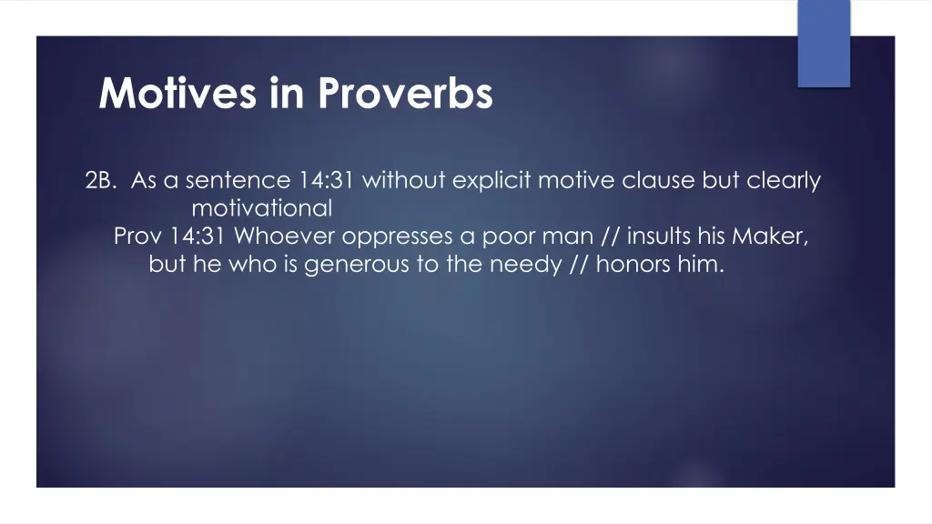 motives in proverbs 6