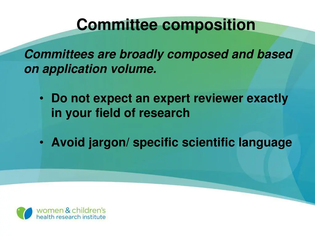 committee composition