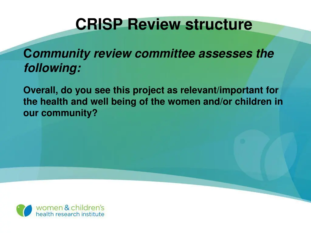 crisp review structure 4