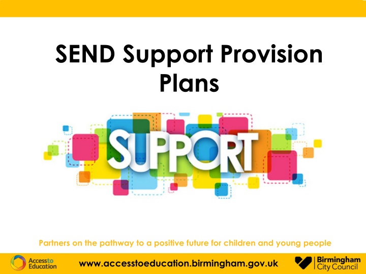 send support provision plans