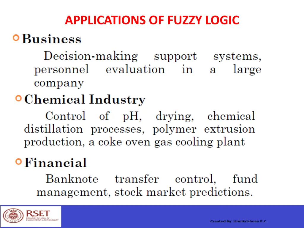 applications of fuzzy logic 2