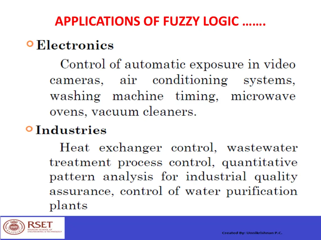 applications of fuzzy logic 3