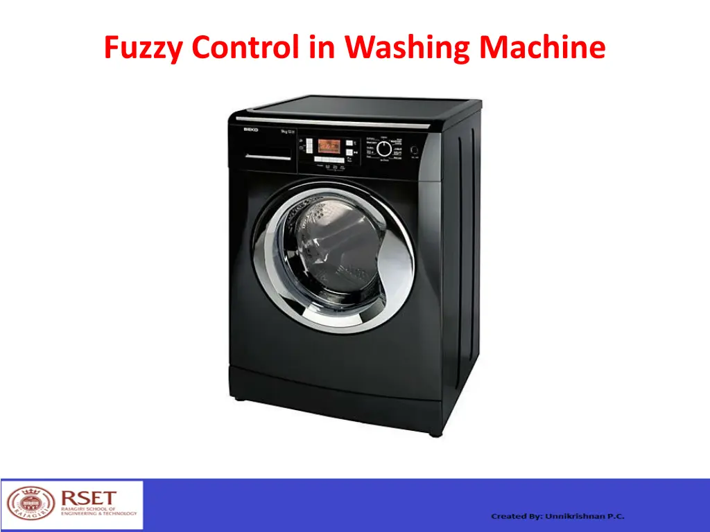 fuzzy control in washing machine