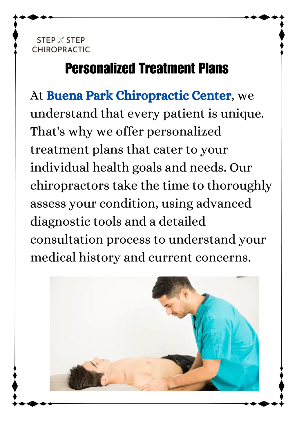 personalized treatment plans